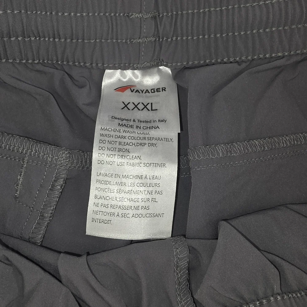 Vayager Women's Gray Cargo Hiking Capri Cropped Pants Size XXXL I-1632